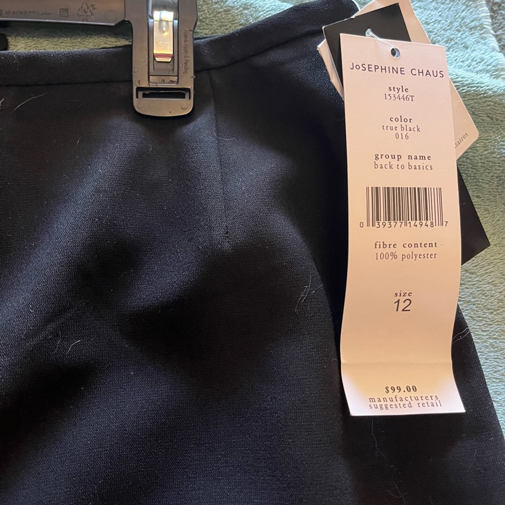 Josephine Chaus black skirt, new with tags size 12